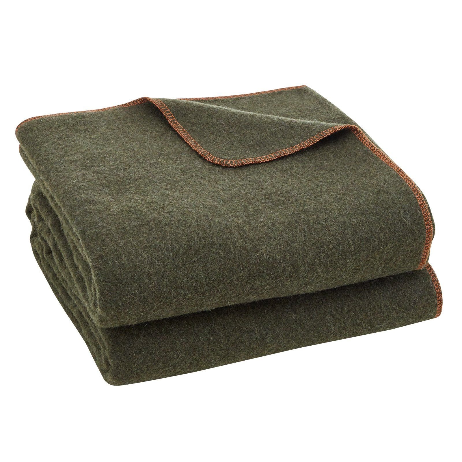 VEVOR Wool Camping Blanket, Large Warm Stadium Blanket, Waterproof & Windproof, Flame Retardant, Great for Outdoors, Picnics, Hiking, Sports Even