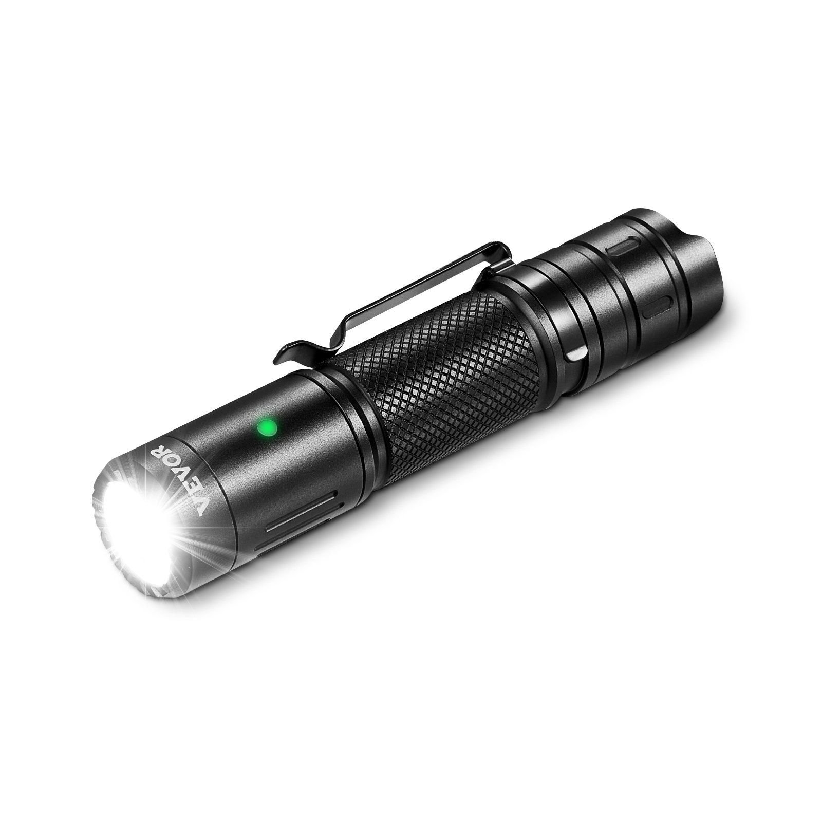 VEVOR Rechargeable Flashlight, High Lumens LED Flashlight with 6 Lighting Modes, IP66 Waterproof Handheld Flash Light for Home, Hiking, Camping