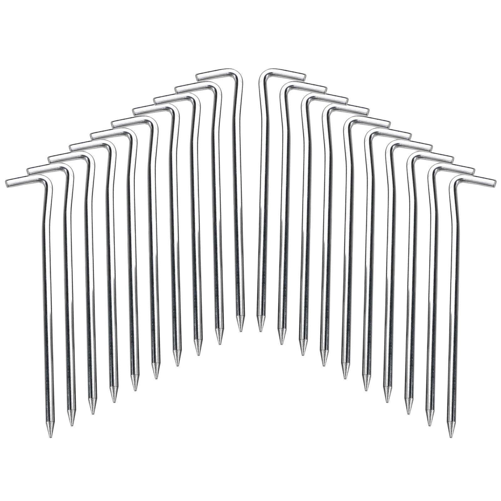 20PC 7inch Secure and stable, 7-shaped ground spikes, a must-have for outdoor tents. High-strength and windproof.
