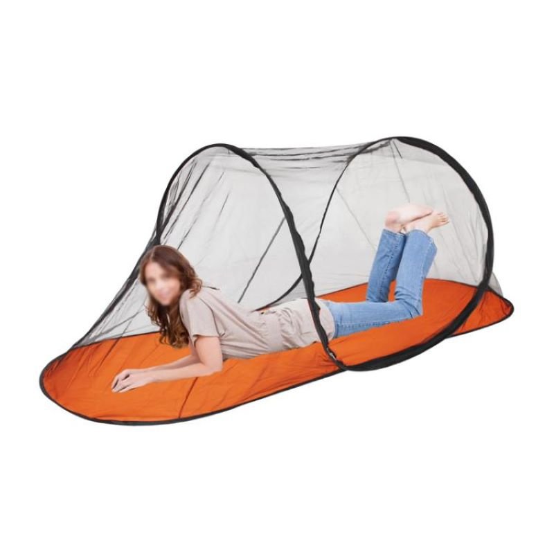 Portable Boat Type Outdoor Camping Mosquito Net Tent (Color: Orange Bottom, Type: Tent)