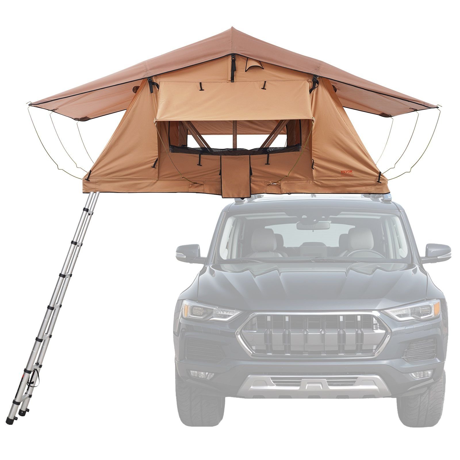 VEVOR Rooftop Tent Hard Shell, Naturnest Rooftop Tent Hardshell for 2-3 Person (Product Style: Foldable Type (Small))