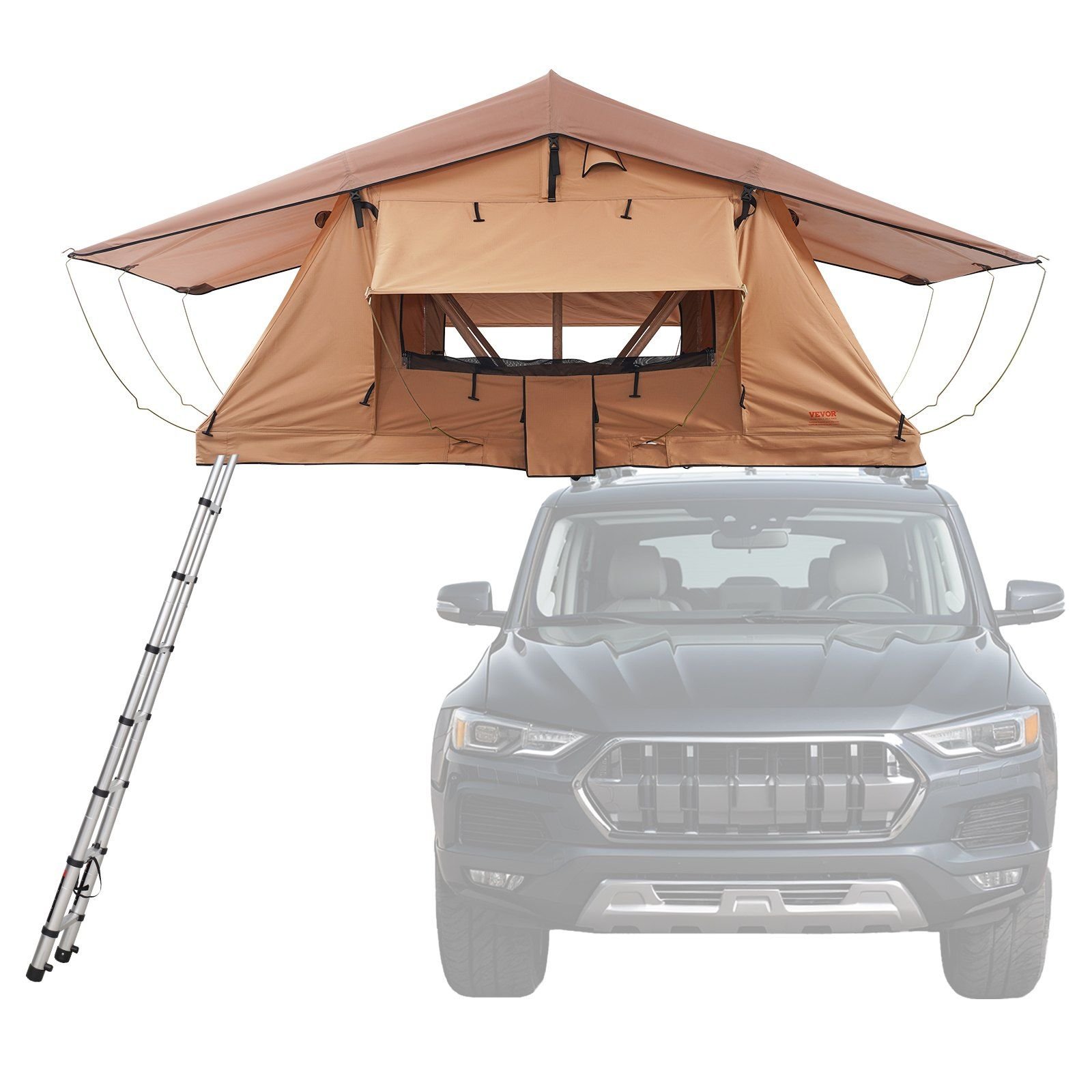 VEVOR Rooftop Tent Hard Shell, Naturnest Rooftop Tent Hardshell for 2-3 Person (Product Style: Foldable Type (Large))